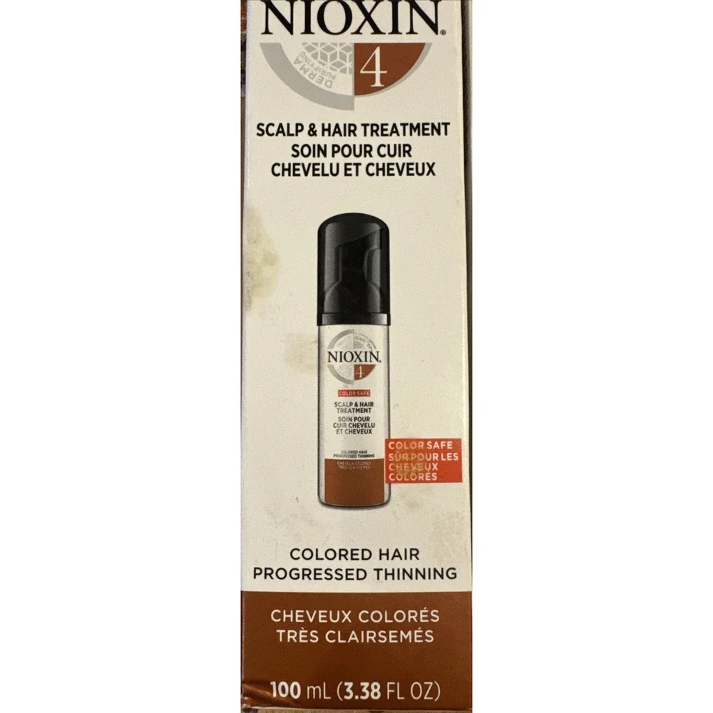2X Nioxin System #4 Scalp Treatment Progressed Thinning Color Safe , 3.38 oz Ea.